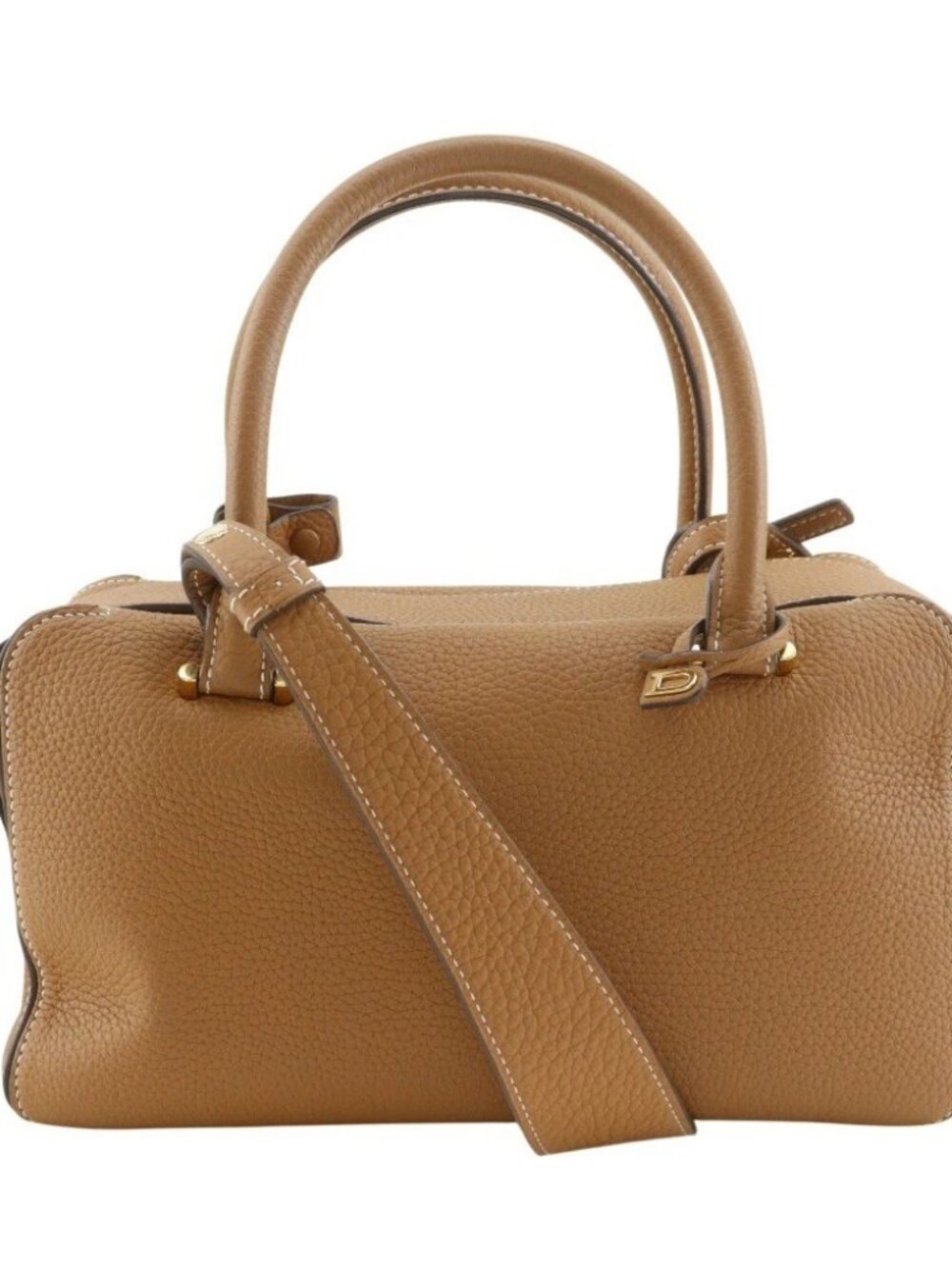 DELVAUX cool box MM Handbag AA0557AQY0 2WAYShoulder Brown Calfskin Women